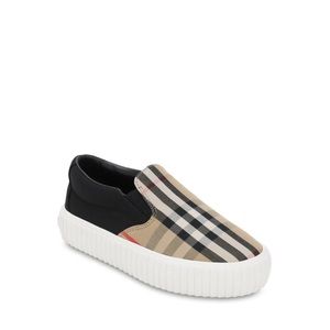 COPY - Burberry Check Cotton Canvas slip-on sneak…